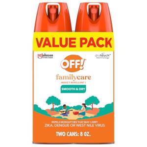 OFF! Family Care Mosquito Repellent Spray, 2 Pack