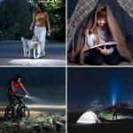 LED Waterproof Flashlights with Adjustable Focus - 2 Pack