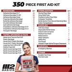 350-Piece Emergency First Aid Kit for Any Situation