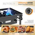 Portable 3-Burner Propane Stove for Outdoor Cooking
