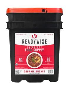 ReadyWise Organic Emergency Food Supply - 90 Servings