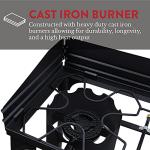 Double Burner Camp Stove with Windscreen and Regulator