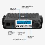 Midland MXT115 GMRS MicroMobile Radio with NOAA Alerts