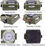 Military Lensatic Compass with Carrying Bag