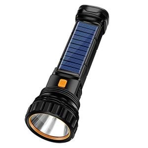 Solar Rechargeable LED Flashlight with Emergency Features