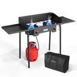 ROVSUN 2-Burner Outdoor Propane Stove 150,000 BTU
