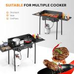 ROVSUN 2-Burner Outdoor Propane Stove 150,000 BTU