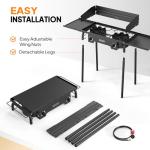 ROVSUN 2-Burner Outdoor Propane Stove 150,000 BTU