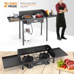 ROVSUN 2-Burner Outdoor Propane Stove 150,000 BTU