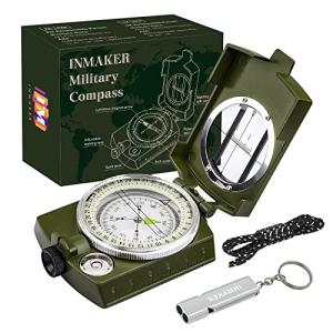 Inmaker Hiking Compass with Whistle for Survival