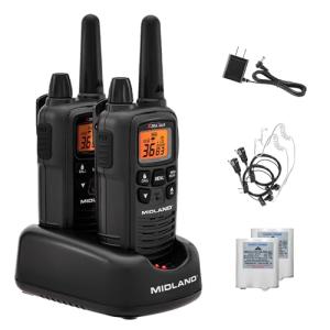 Midland LXT600BB Walkie Talkies with Headsets (2-Pack)