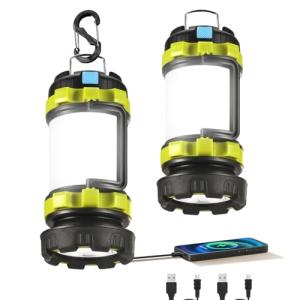 2 Pack Rechargeable LED Camping Lanterns