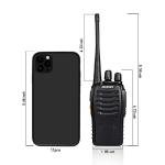 Pxton Long-Range Walkie Talkies with Earpieces - 4 Pack