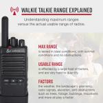 Cobra PX650 Walkie Talkies - Rechargeable Two-Way Set