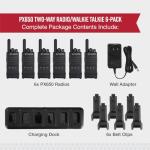 Cobra PX650 Walkie Talkies - Rechargeable Two-Way Set