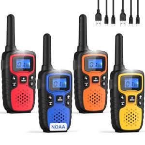 Kids Rechargeable Walkie Talkies for Camping Fun