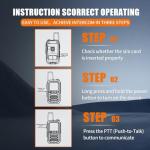 Unlimited Range 4G LTE Walkie Talkies - 2 Pack