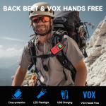 Rechargeable Walkie Talkies Long Range for Adults, Walky Talky VOX with 22 FRS Channels, 99 Privacy Codes Two Way Radio,1200mAh Li-ion Battery, for Camping Hiking Emergency (2 Pack Colorful)