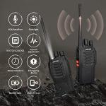 pxton walkie talkies for Adults Long Range with Upgraded Earpiece,radios walkie talkies Rechargeable Portable Two Way Radios with 6 Way Multi Gang Charger and Li-ion Battery (6 Pack)