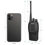 pxton walkie talkies for Adults Long Range with Upgraded Earpiece,radios walkie talkies Rechargeable Portable Two Way Radios with 6 Way Multi Gang Charger and Li-ion Battery (6 Pack)