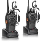 Long-Range Rechargeable Walkie Talkies with Earpieces