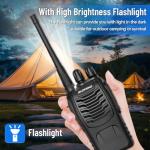 Long-Range Rechargeable Walkie Talkies with Earpieces