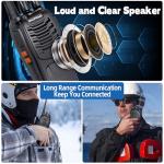Long-Range Rechargeable Walkie Talkies with Earpieces