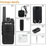 Retevis RT68 Rechargeable Two-Way Radios - 2 Pack