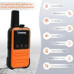 Voopon Mini Walkie Talkies - Long Range Communication
