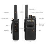 Retevis RT68 Rechargeable Walkie Talkies 6 Pack