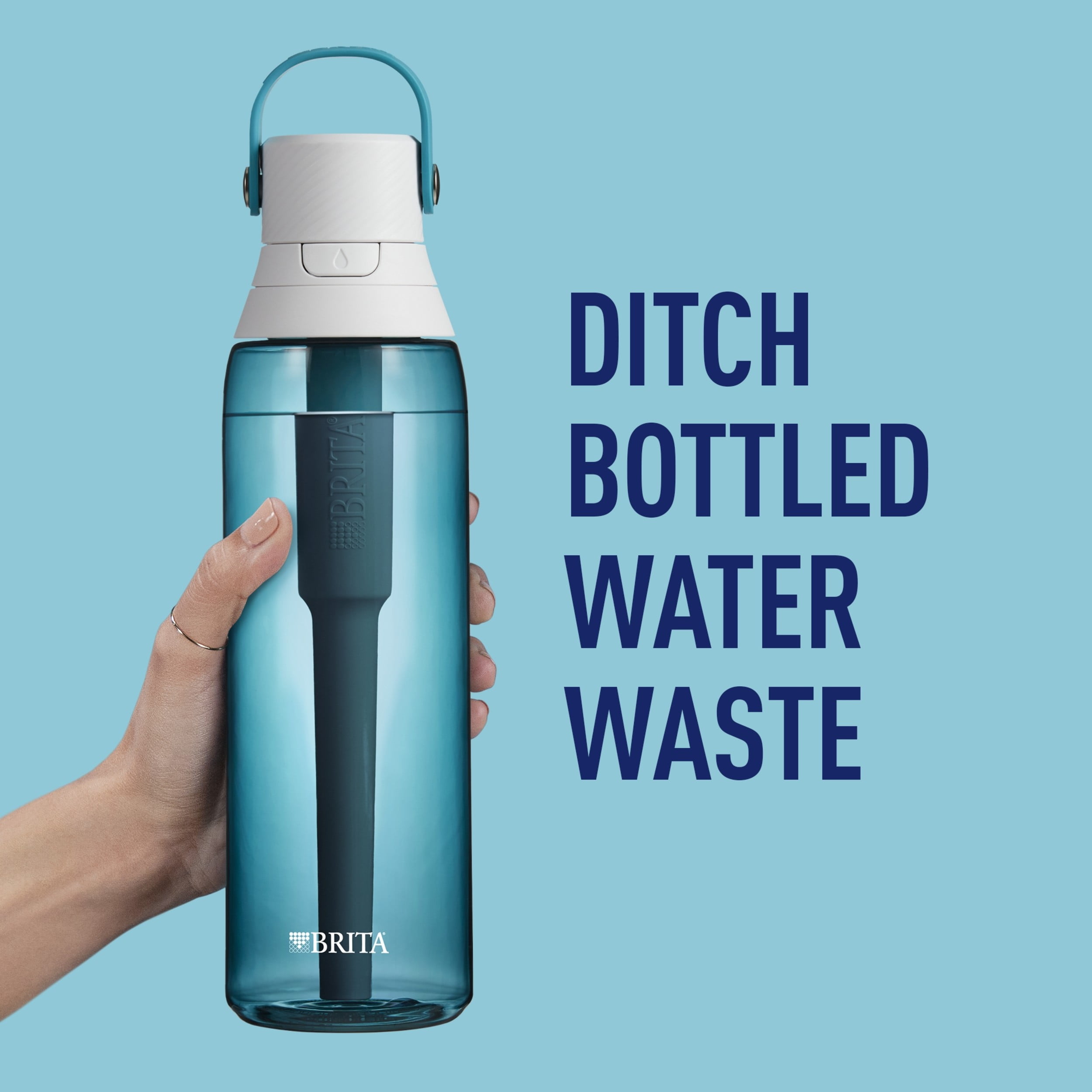 Brita Filtered Water Bottle, Sea Glass, 26 oz