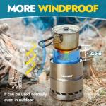 CANWAY Wood Stove, Windproof Backpacking Survival Stove