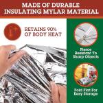 XL Thermal Tent: Reflective Mylar Survival Shelter
