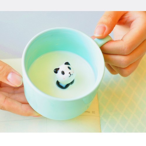 ZaH 3D Panda Mug - Cartoon Ceramics Teacup