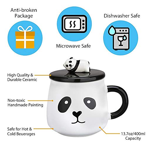 Cute 3D Panda Coffee Mug for Animal Lovers