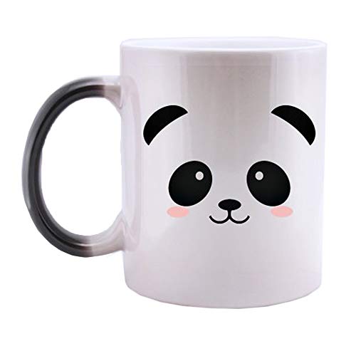 Funny Panda Heat Changing Ceramic Coffee Mug, 11oz