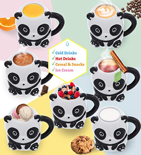 Cute Ceramic Panda Coffee Mug - 17 oz
