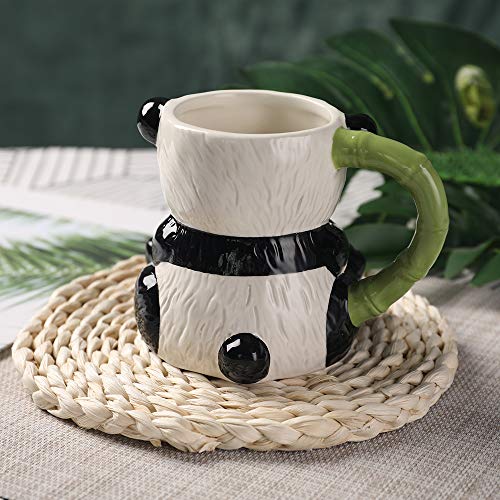 Hand Painted 17oz Ceramic Panda Coffee Tea Mug