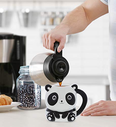 Cute Ceramic Panda Coffee Mug - 17 oz