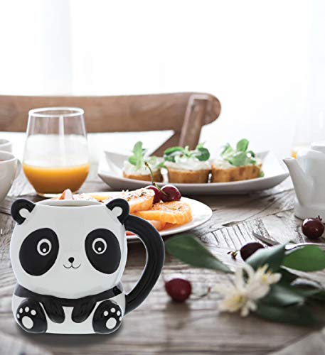 Cute Ceramic Panda Coffee Mug - 17 oz