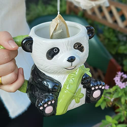 Hand Painted 17oz Ceramic Panda Coffee Tea Mug