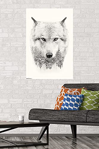 Wolf Trees Poster: 22.375" x 34" - Unframed