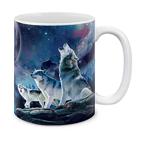 Wolf Pack Moon Ceramic Coffee Mug Tea Cup
