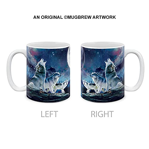 Wolf Pack Moon Ceramic Coffee Mug Tea Cup