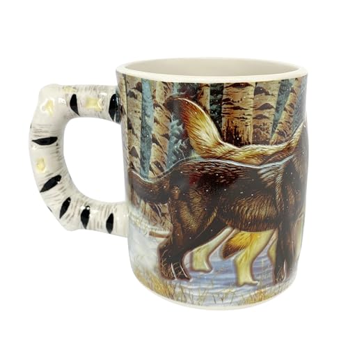 Wolf Ceramic Coffee Mug - 15 oz