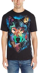 Cosmic Wolf T-Shirt - Men's Black X-Large