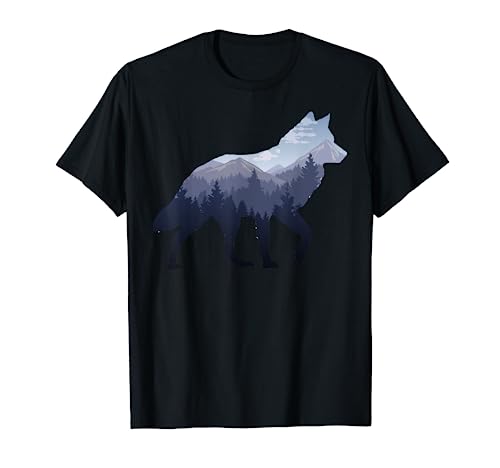Mountain Wolf Silhouette T-Shirt