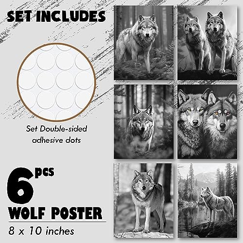 Black Wolf Decor - Wolf Poster Prints, Wolf Wall Decor Art