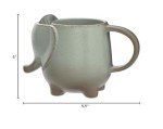 Ceramic 15oz Green Elephant Tea Mug - Spread Happiness
