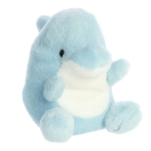 Pocket-Sized Blue Dolphin Stuffed Animal - On-The-Go Fun